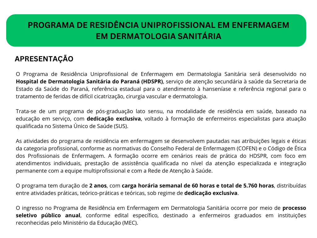 Residência Enfermagem