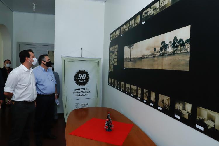 Governador e secretário da Saúde visitam Hospital de Dermatologia Sanitária do Paraná