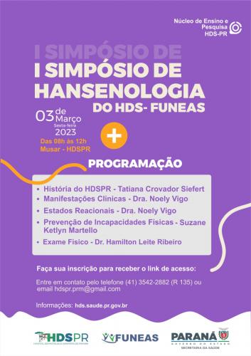 I Simpósio de Hansenologia do HDSPR
